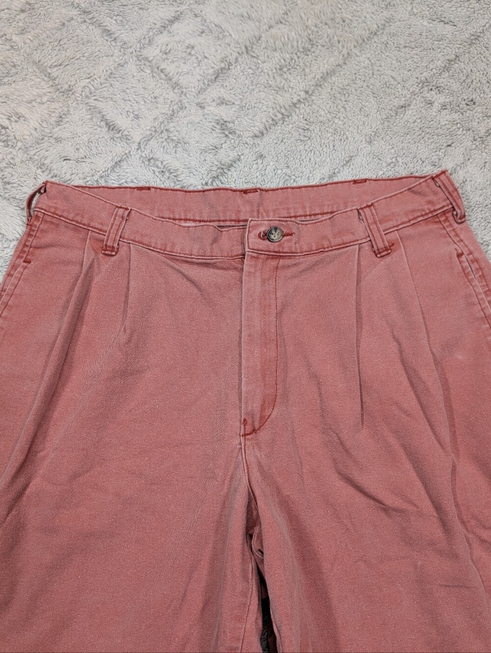 Murrays Toggerty Shop Shorts Mens 32 Pink Nantucket Red Pleated Chino Travel - Picture 2 of 7